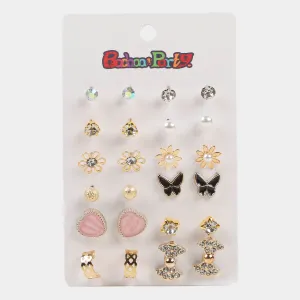 12 Pairs Charming Ears Tops For Girls