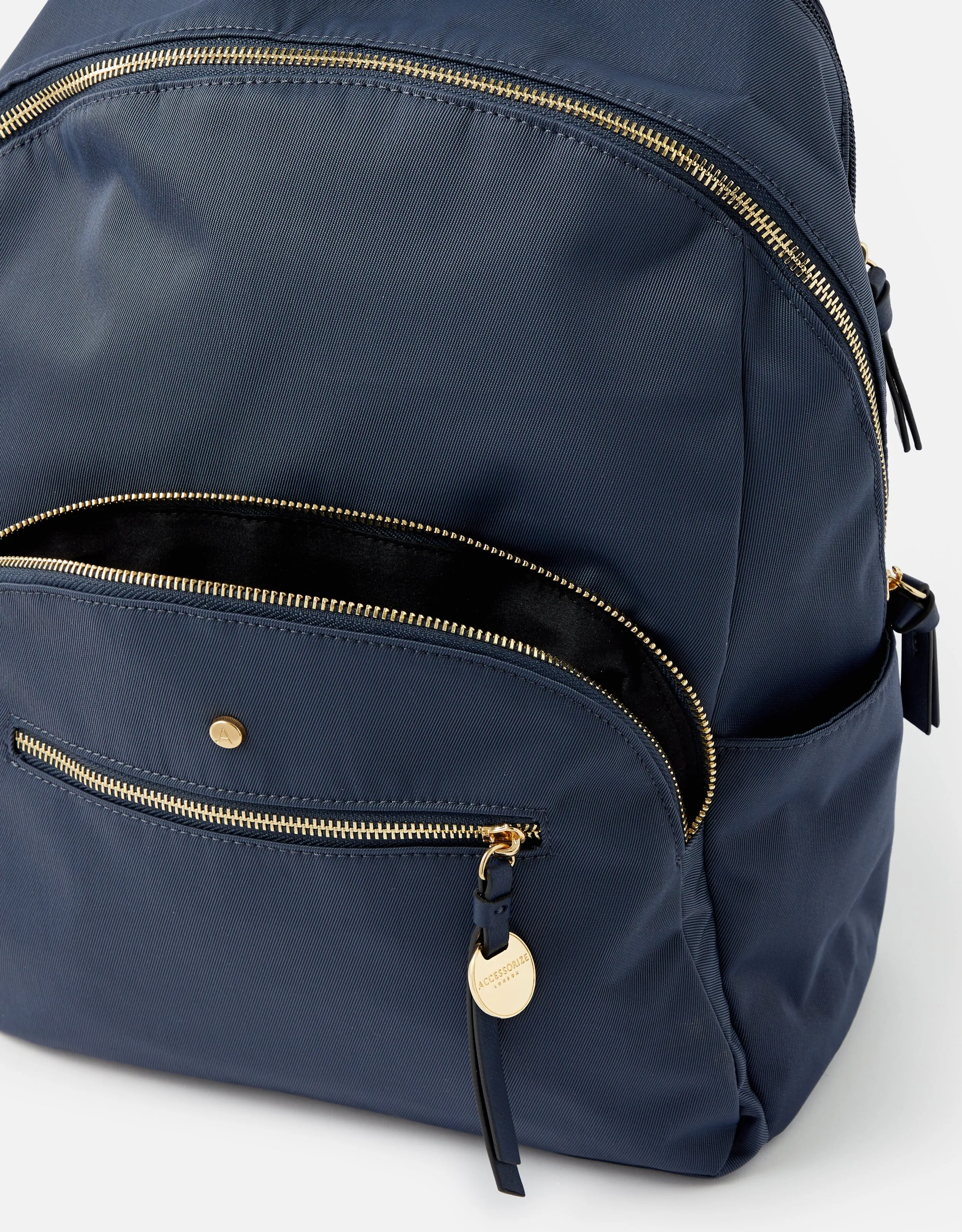 Accessorize London Nell Nylon Backpack Blue