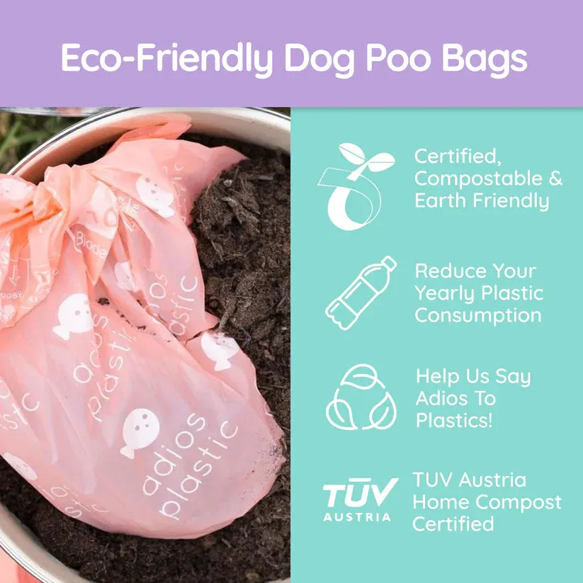 Adios Plastic Compostable Poop Bags