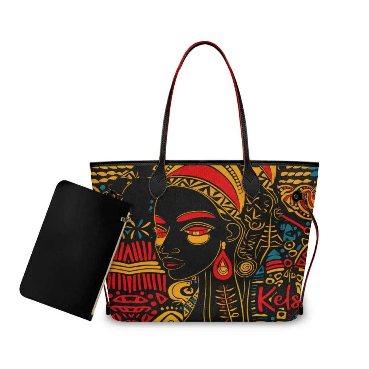 African Girls™ |  Large Leather Tote Bags