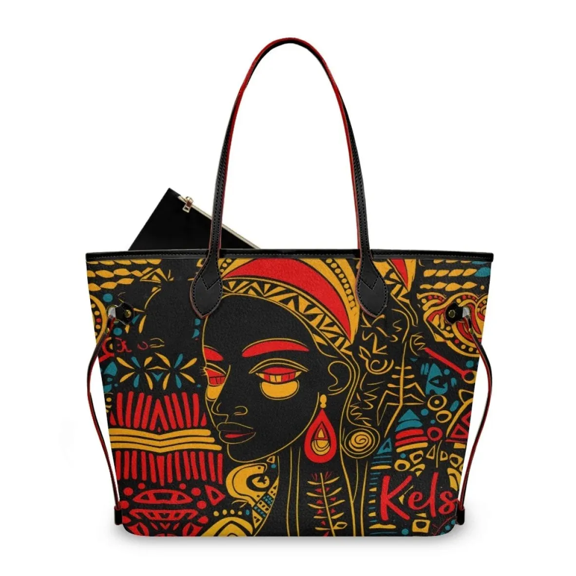 African Girls™ |  Large Leather Tote Bags