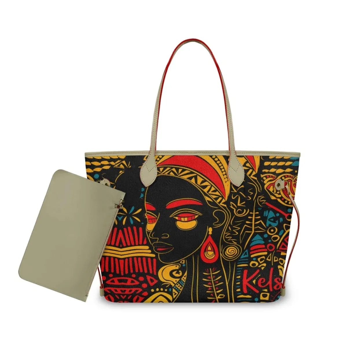 African Girls™ |  Large Leather Tote Bags