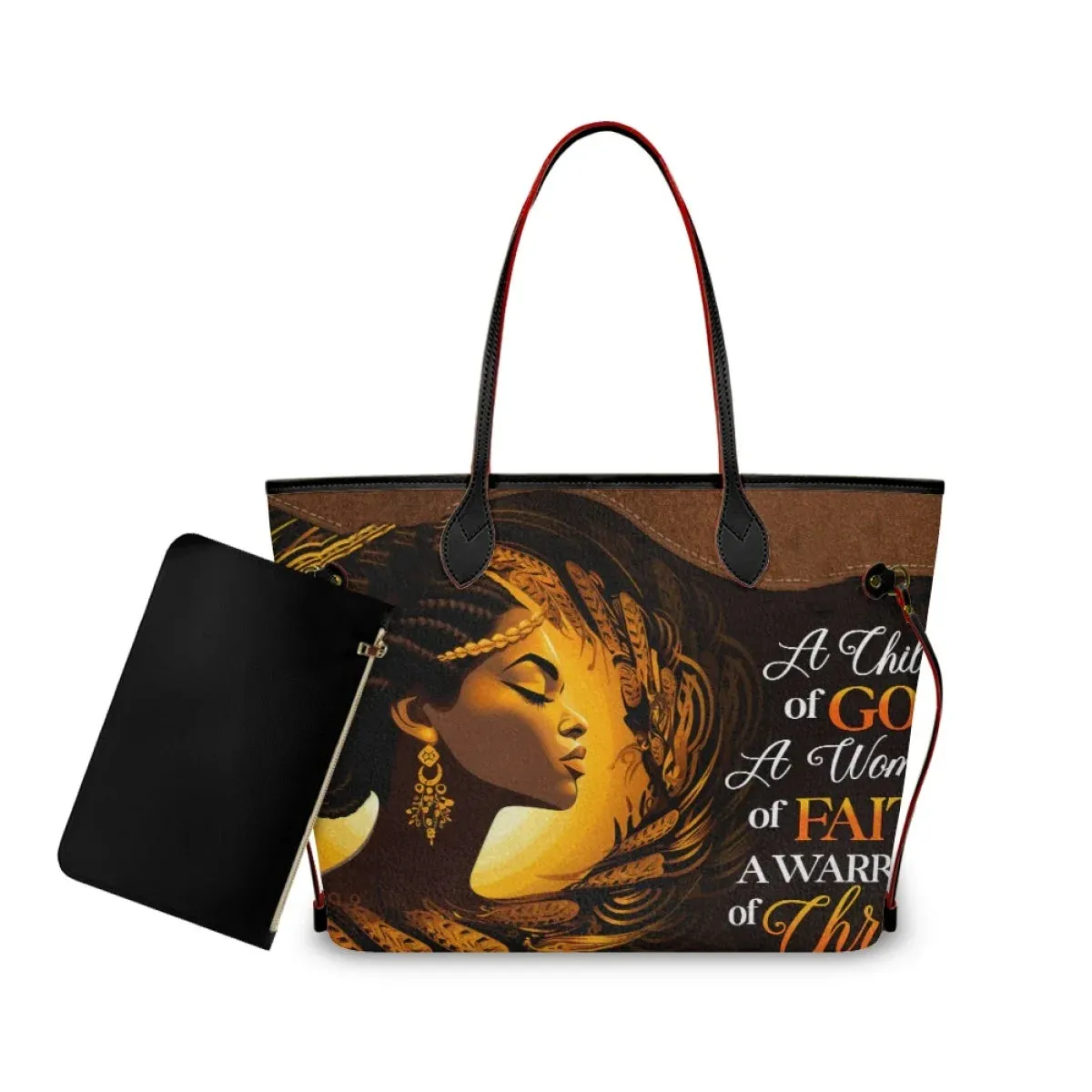 African Girls™ |  Large Leather Tote Bags