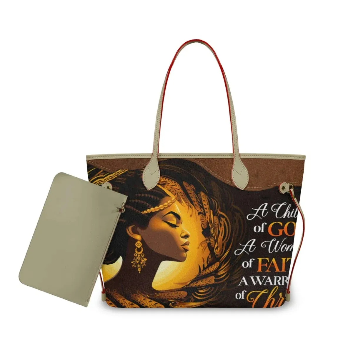 African Girls™ |  Large Leather Tote Bags