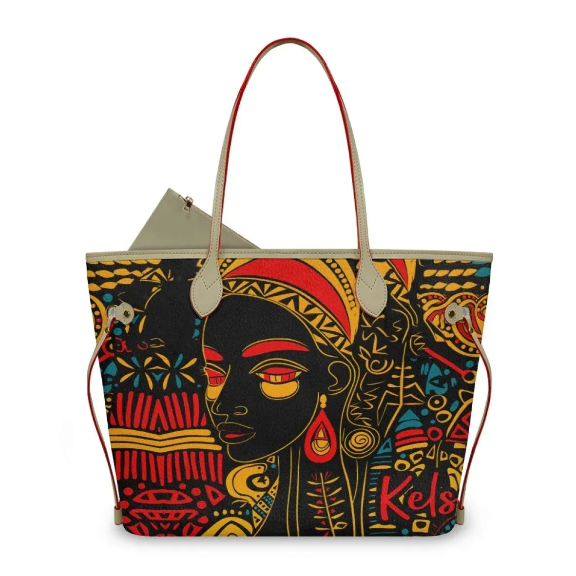 African Girls™ |  Large Leather Tote Bags