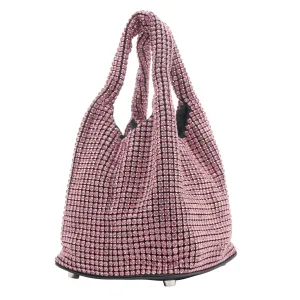 AMBER SCEATS Womens Neve Crystal Handbag - Pink