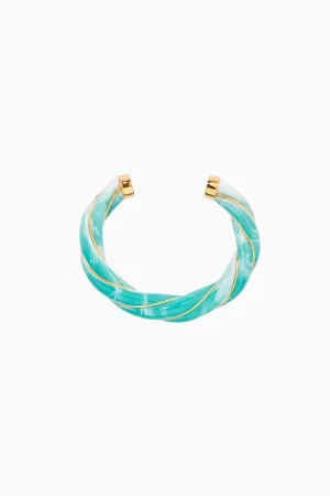 Aurelie Bidermann Diana Bangle - Tie Dye Light Spearmint Amazonite