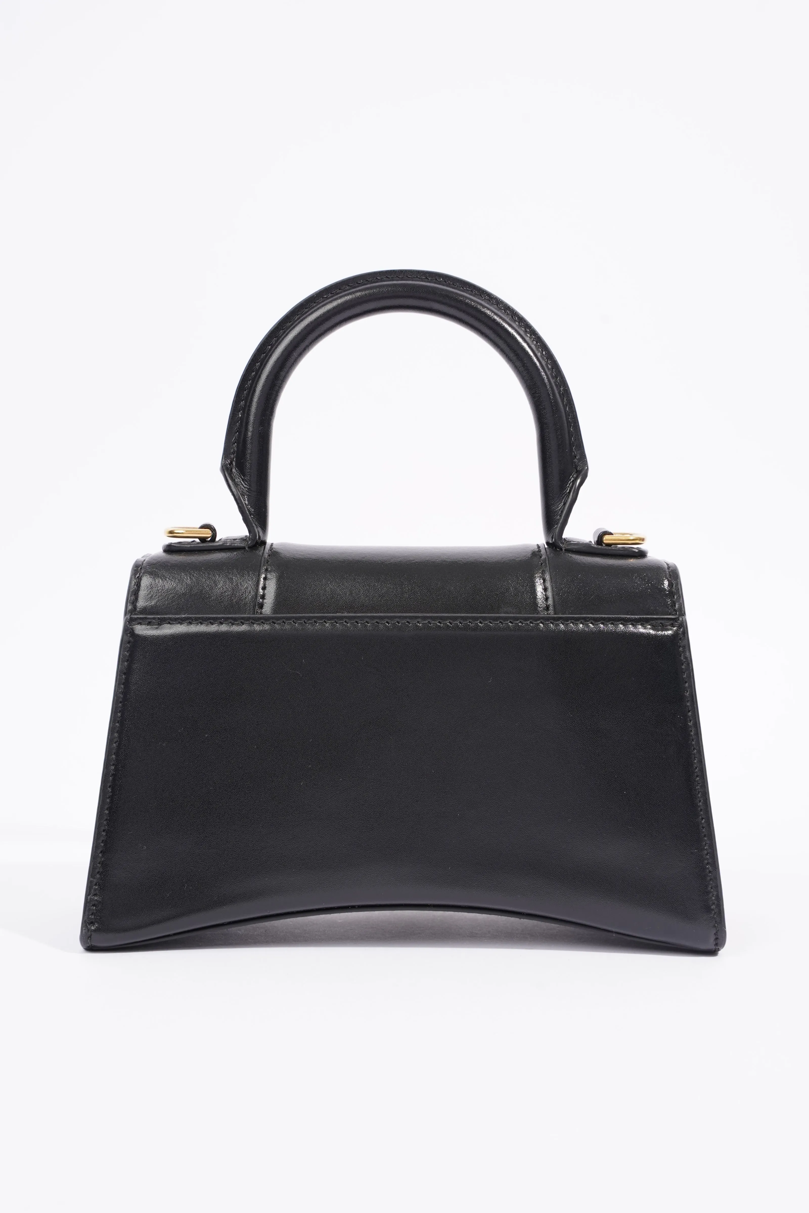 Balenciaga Hourglass Bag Black Leather XS