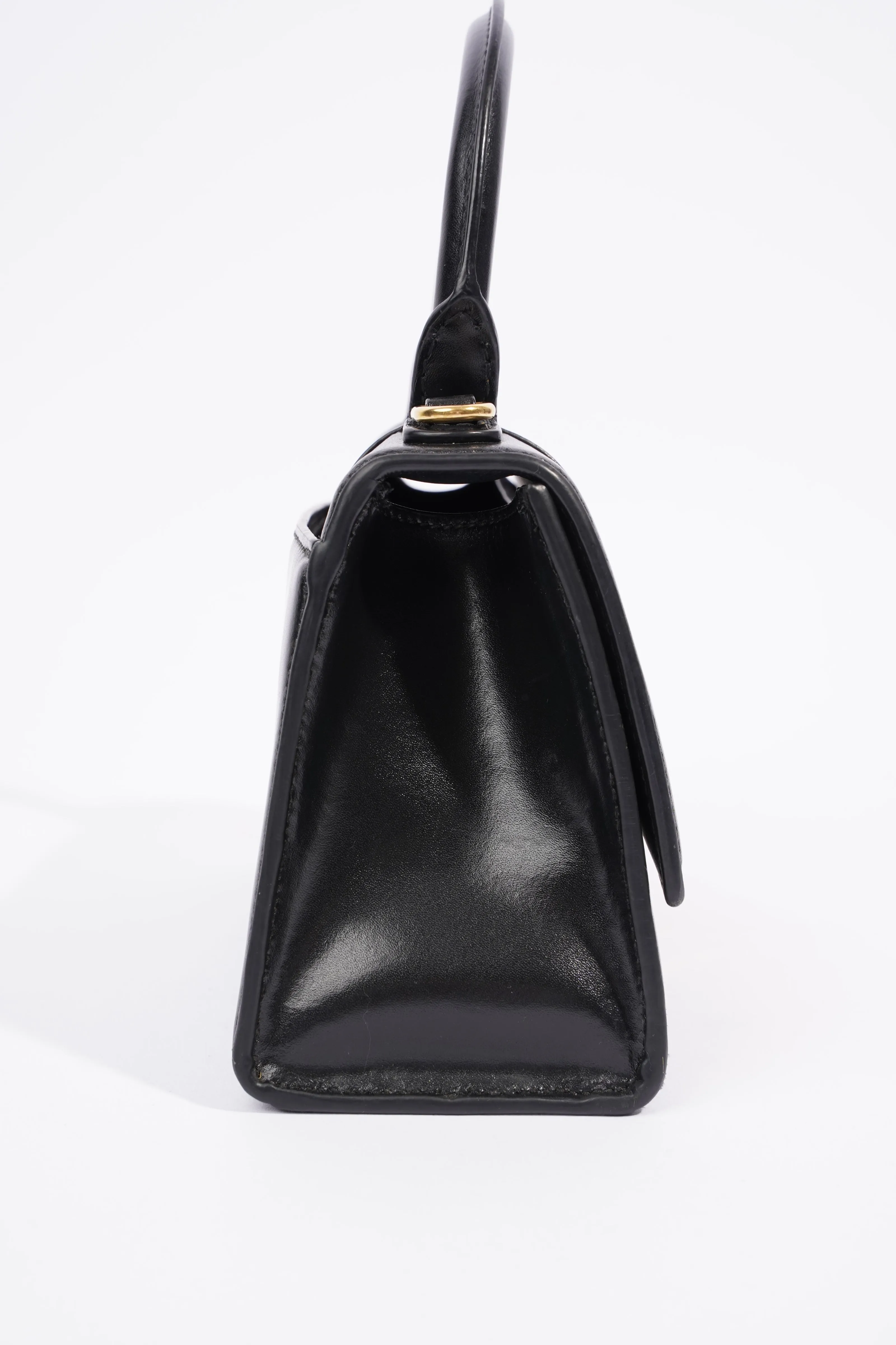 Balenciaga Hourglass Bag Black Leather XS