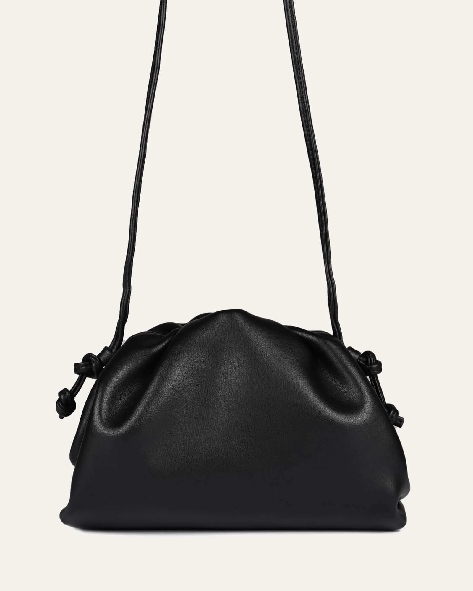 BAMBIE CROSS BODY BAG BLACK LEATHER