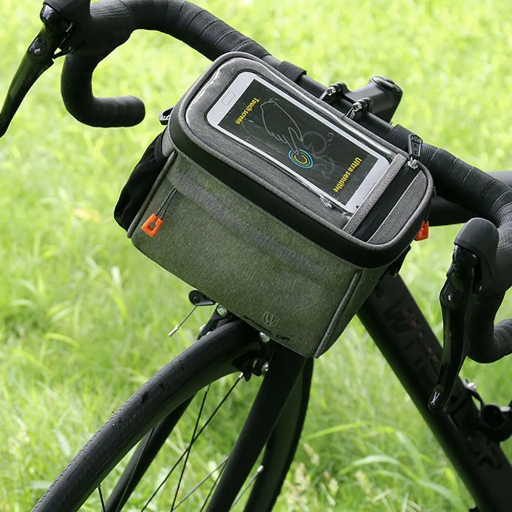 Bicycle Headpack Oblique Crosses Package Touch-Screen Phones Bag Multi-functional Support Front Handlebar Bag