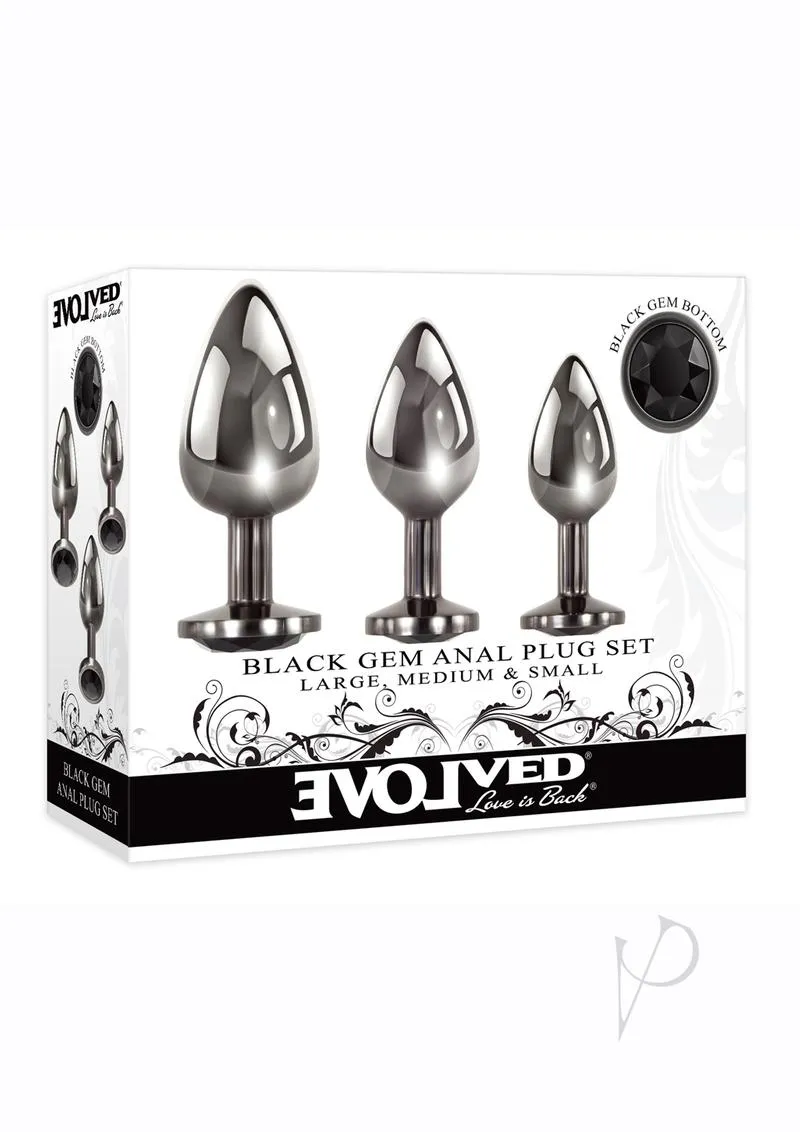 Black Gem Anal Plug Set