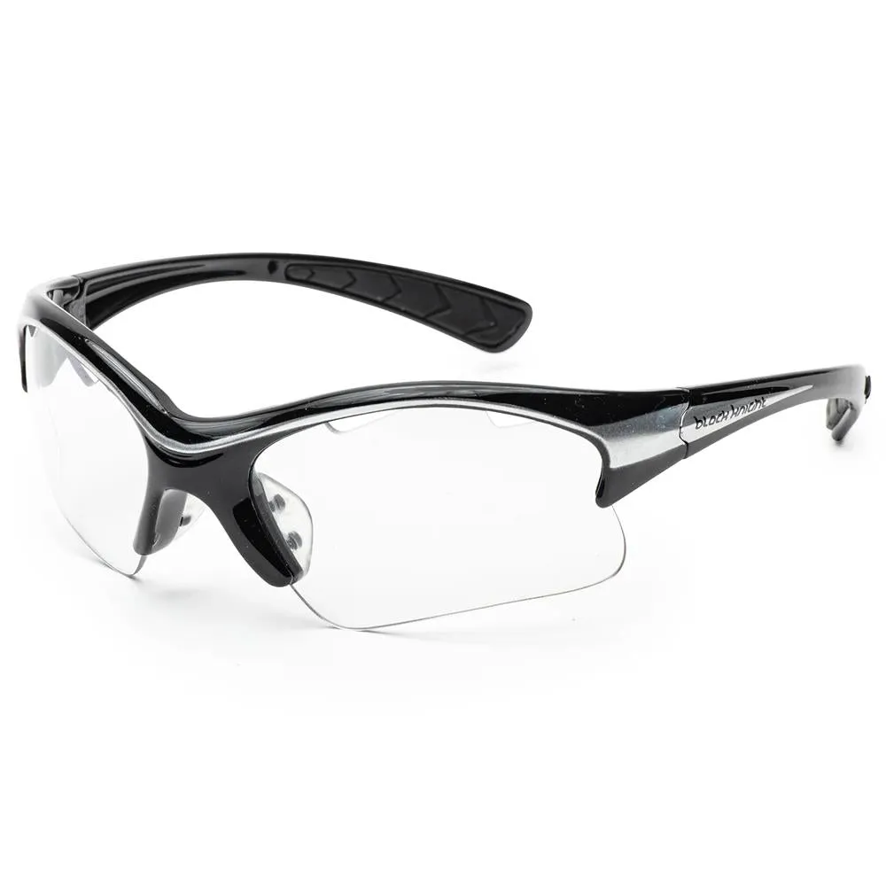 Black Knight Stiletto Protective Eyewear - Silver/Black