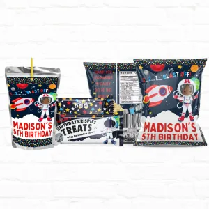 Blast Off! Space Birthday |Custom Party Favors 04