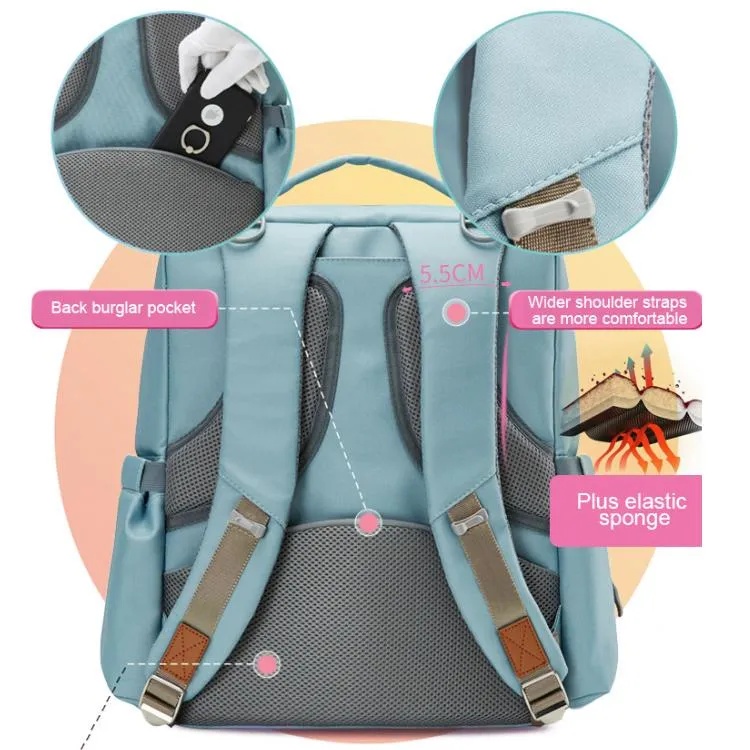 Blue Green Diaper Bag Pack