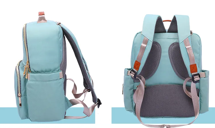 Blue Green Diaper Bag Pack