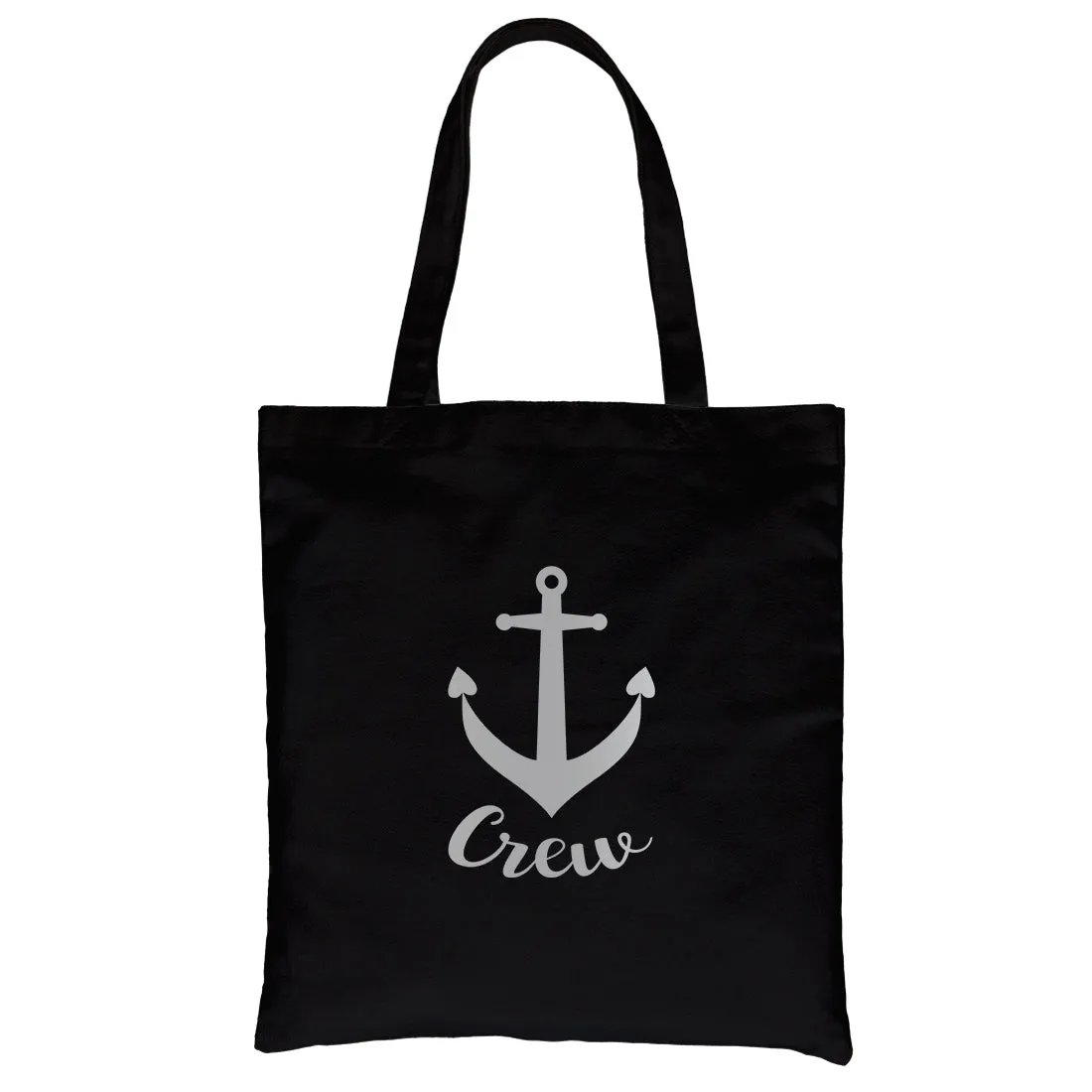 Bride Crew Anchor-SILVER Canvas Shoulder Bag Grateful Adorable Gift