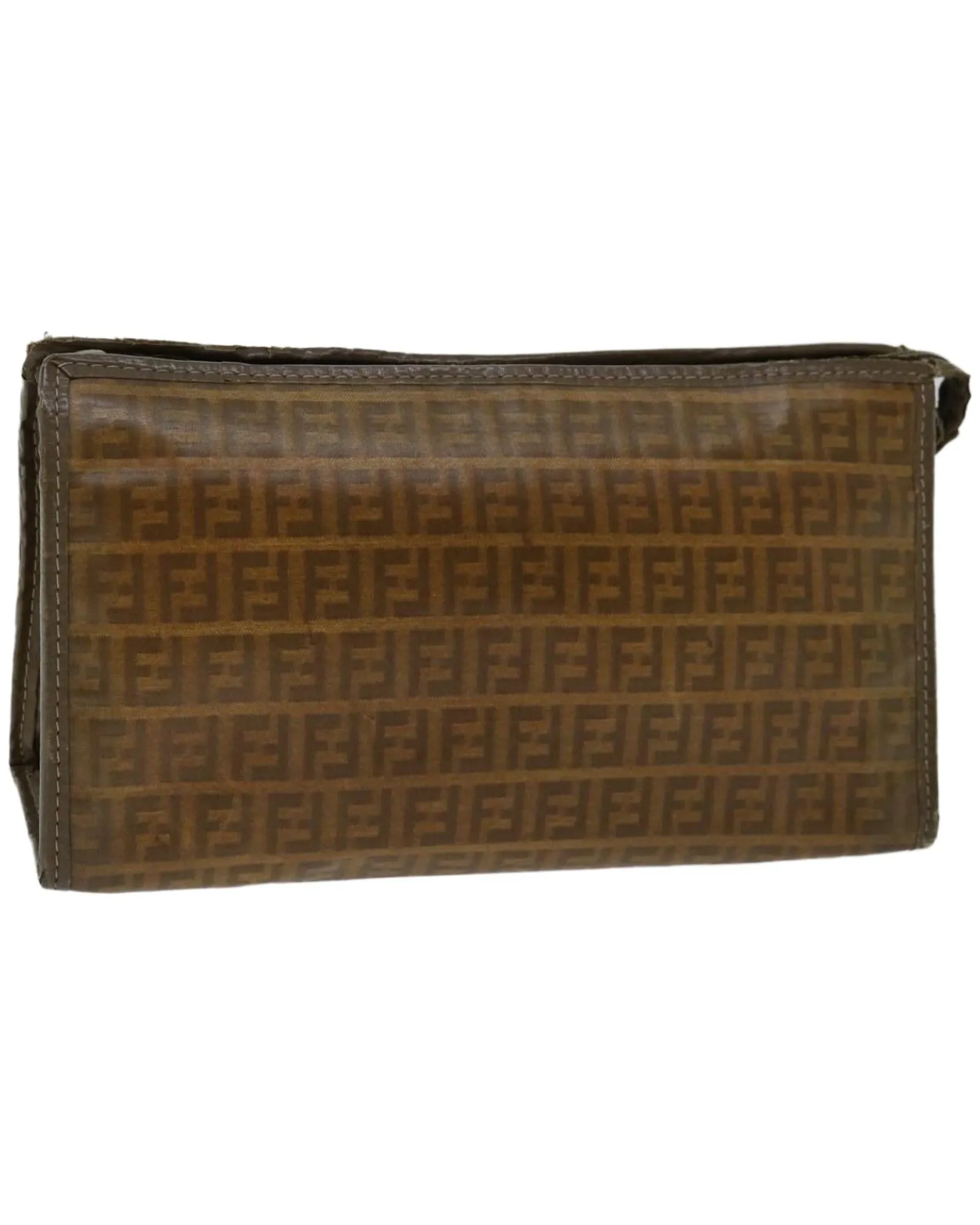 Canvas Clutch Bag with Iconic Pattern