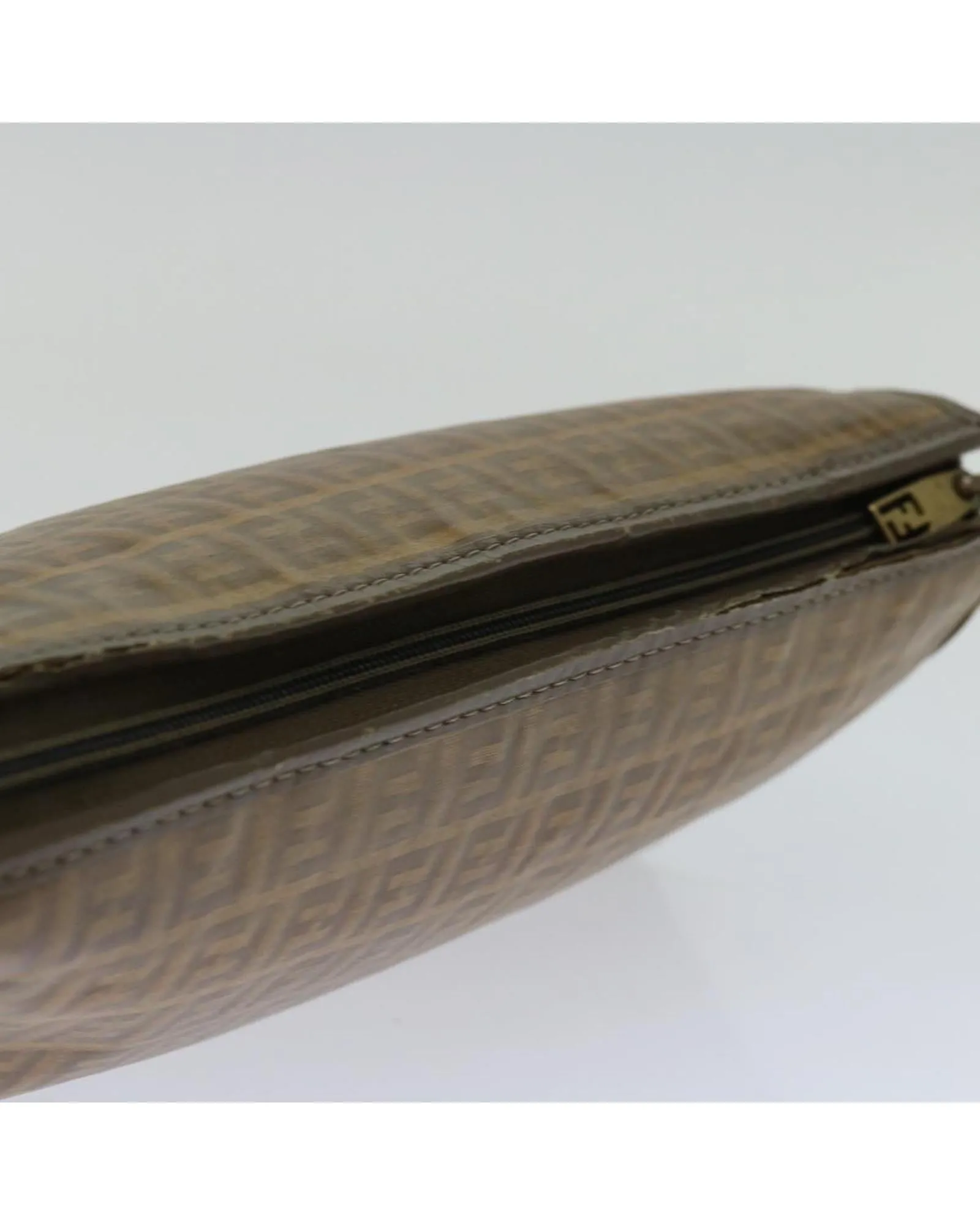 Canvas Clutch Bag with Iconic Pattern