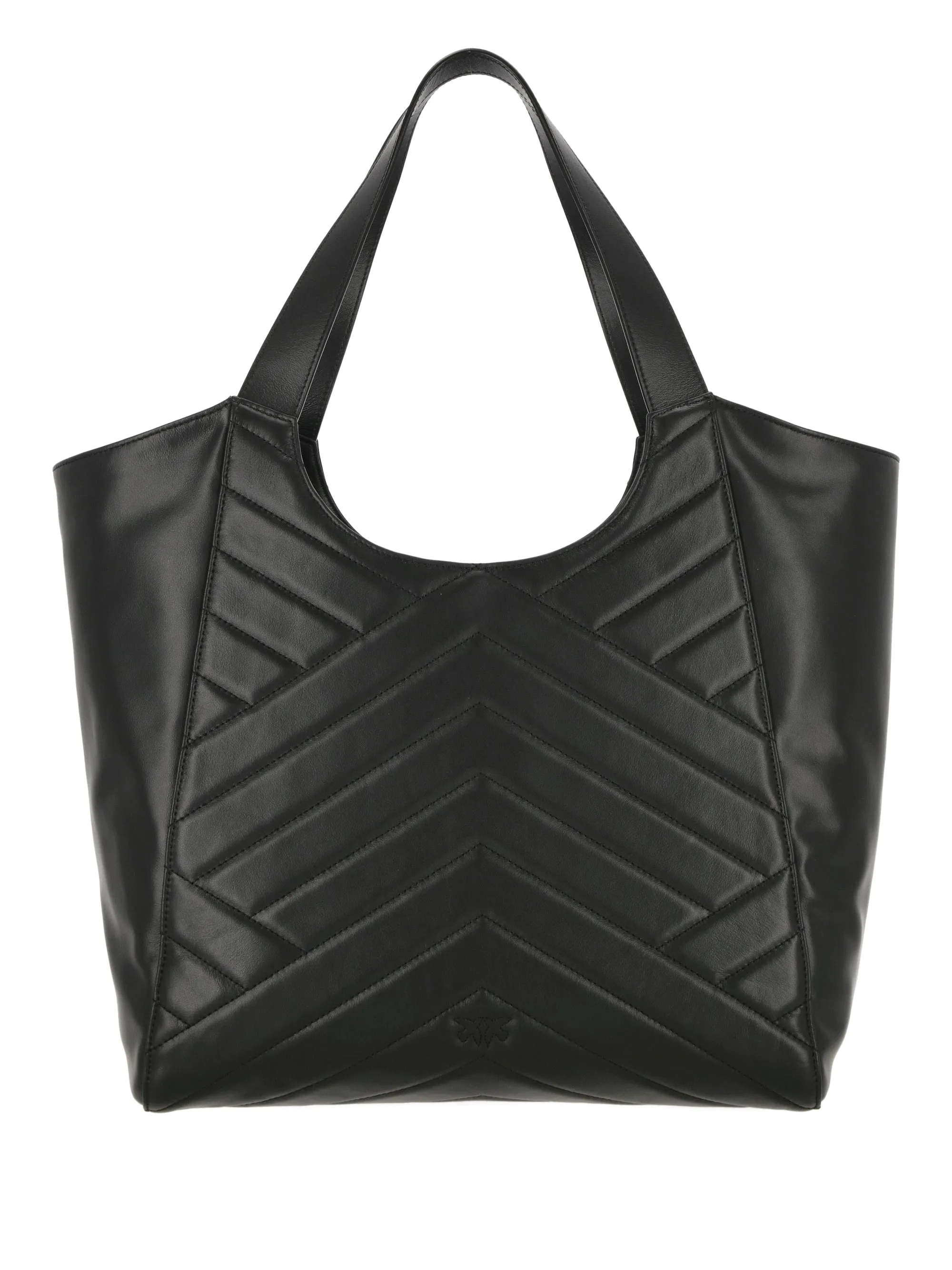 chevron-quilted tote bag