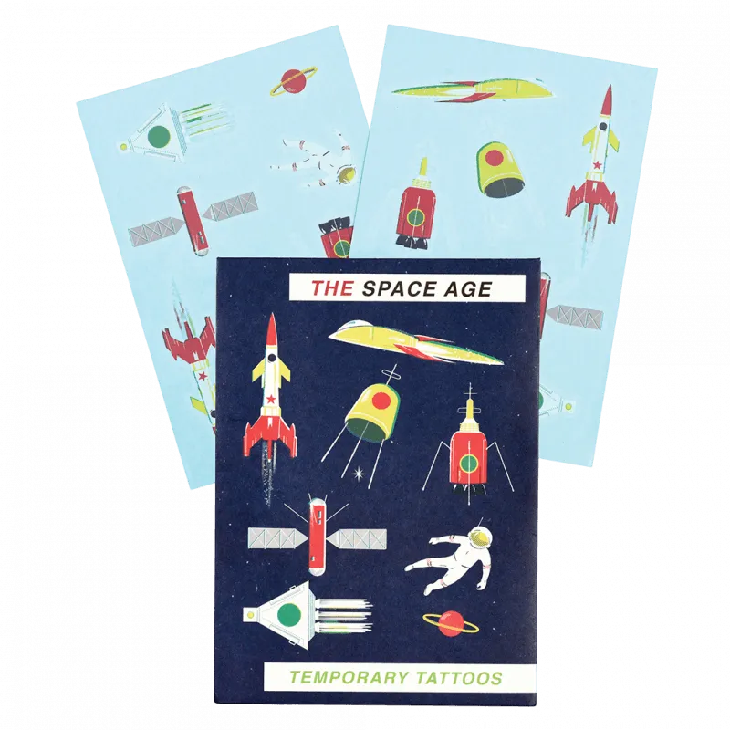 Childrens Temporary Tattoos - Space Age