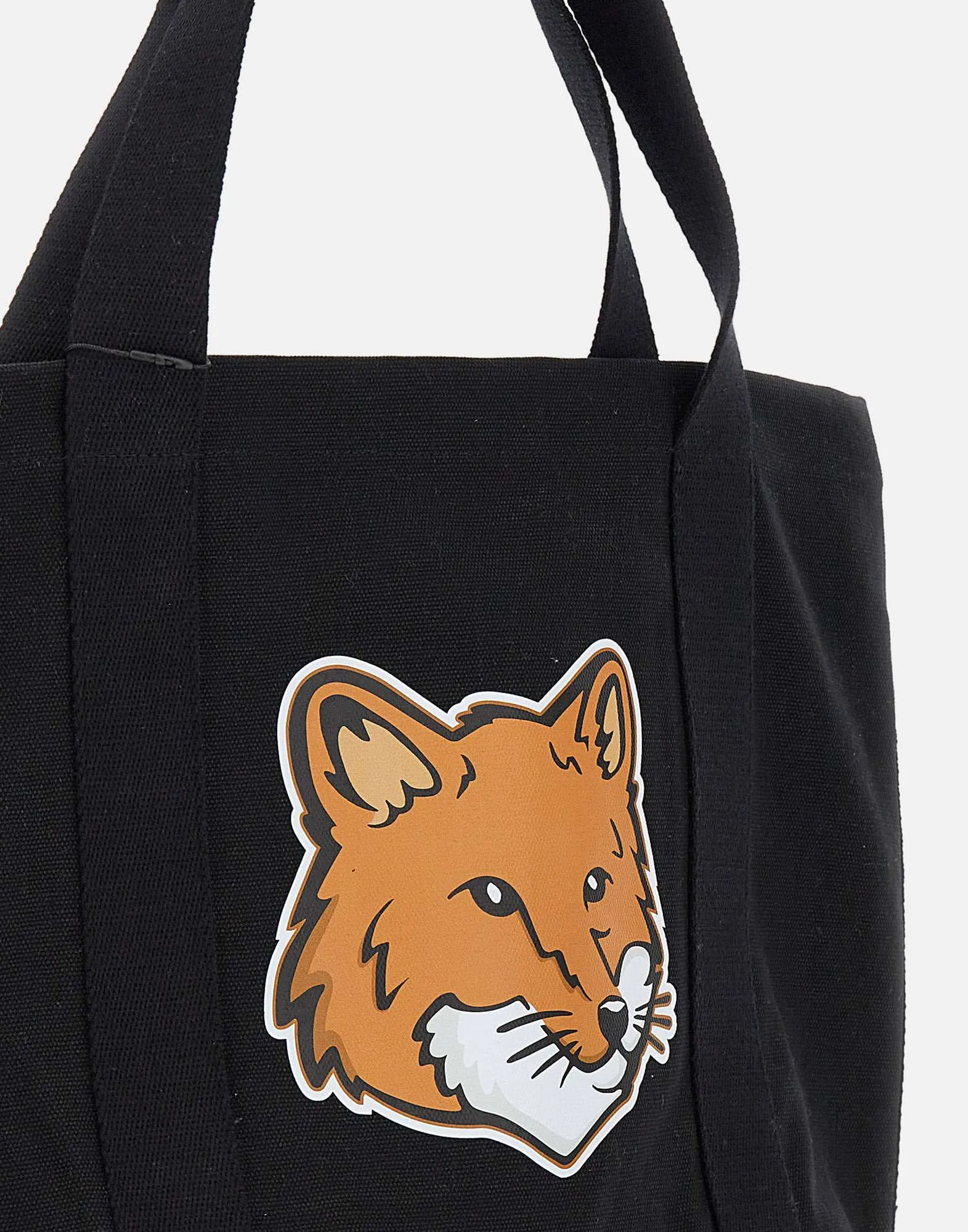 Cotton Shopper Bag with Fox Logo