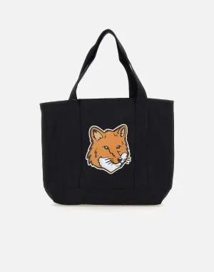 Cotton Shopper Bag with Fox Logo