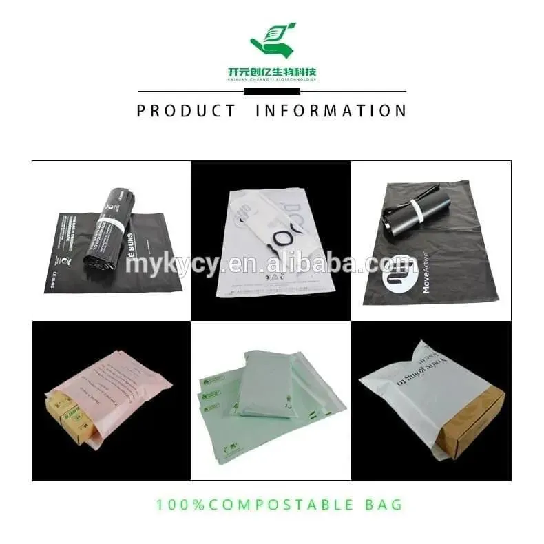 Custom 100% Sustainable Compostable Biodegradable Mailers, Garment Bags and more.