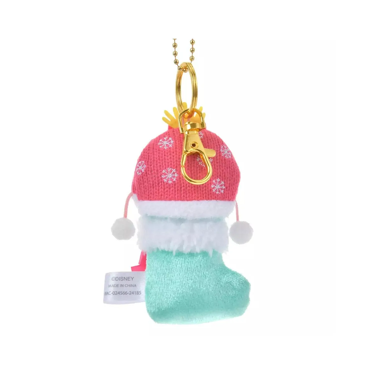 Disney Christmas Scrump Plush Keychain Sock