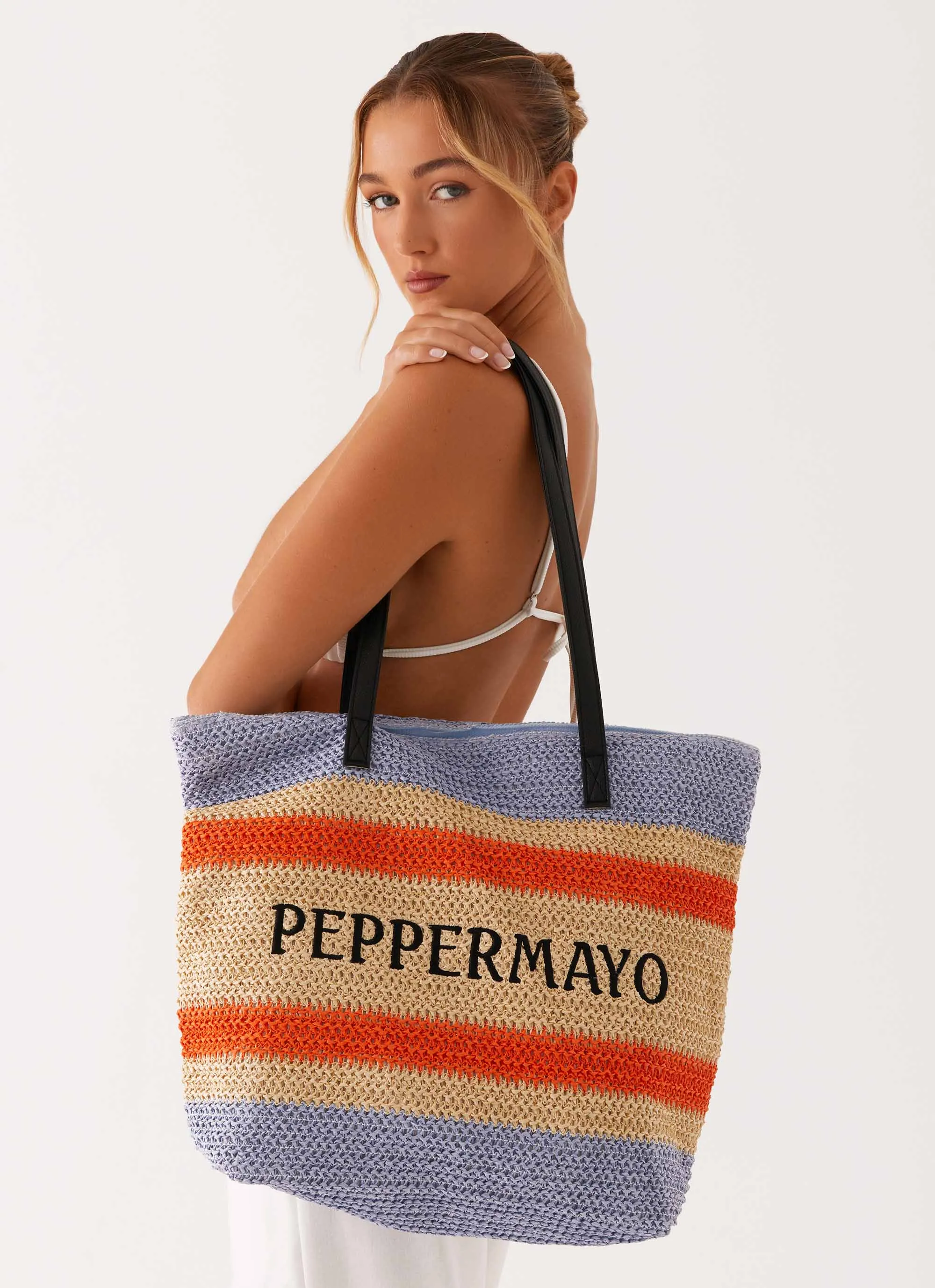 Fiji Woven Beach Bag - Multi