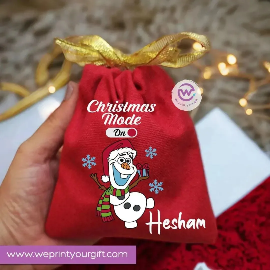 Gift Bags-Merry Christmas -Red