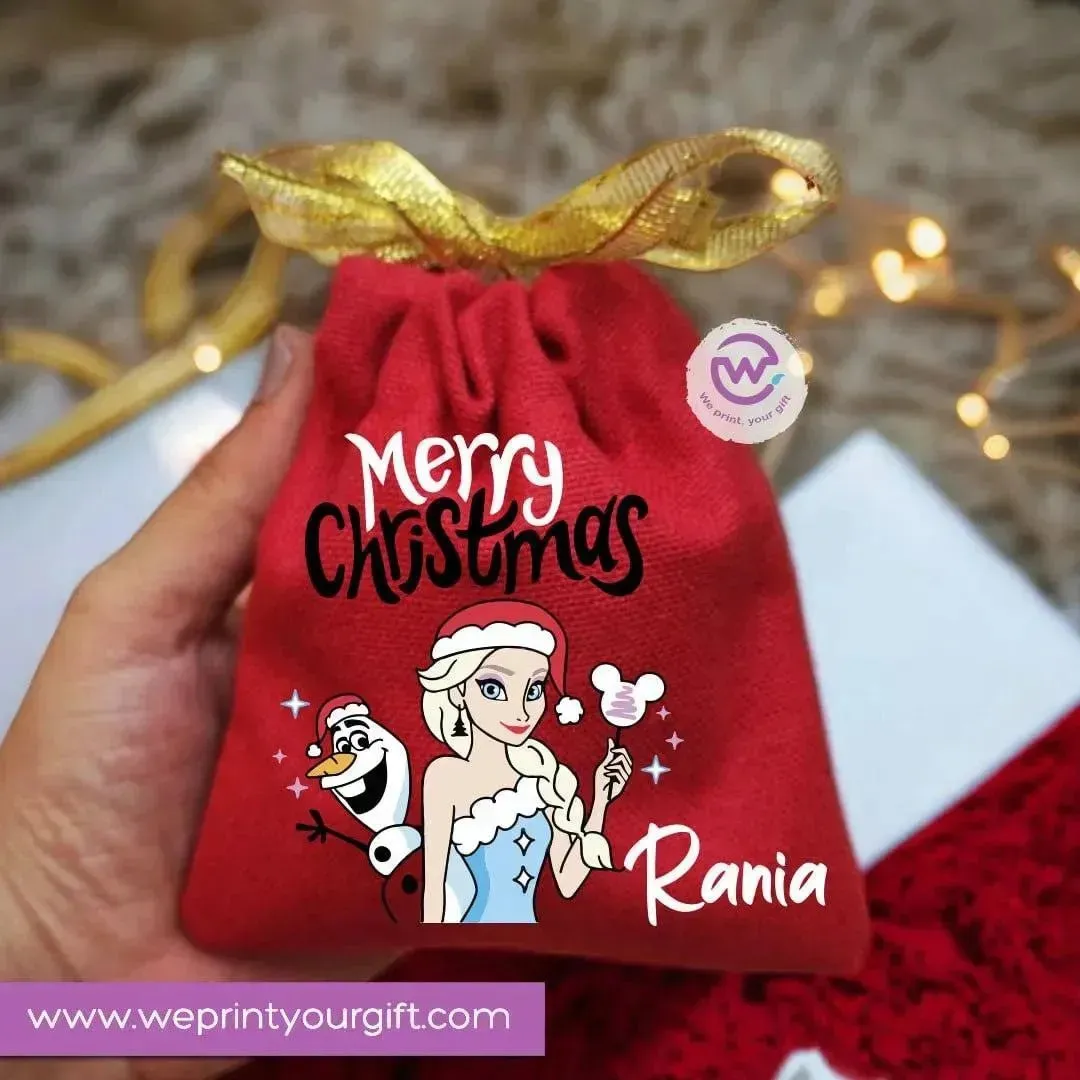 Gift Bags-Merry Christmas -Red