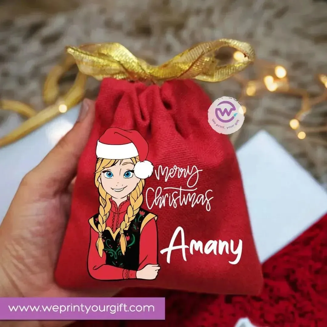 Gift Bags-Merry Christmas -Red