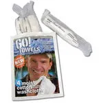 Go Towels Moistened Washcloths - 4 Pack