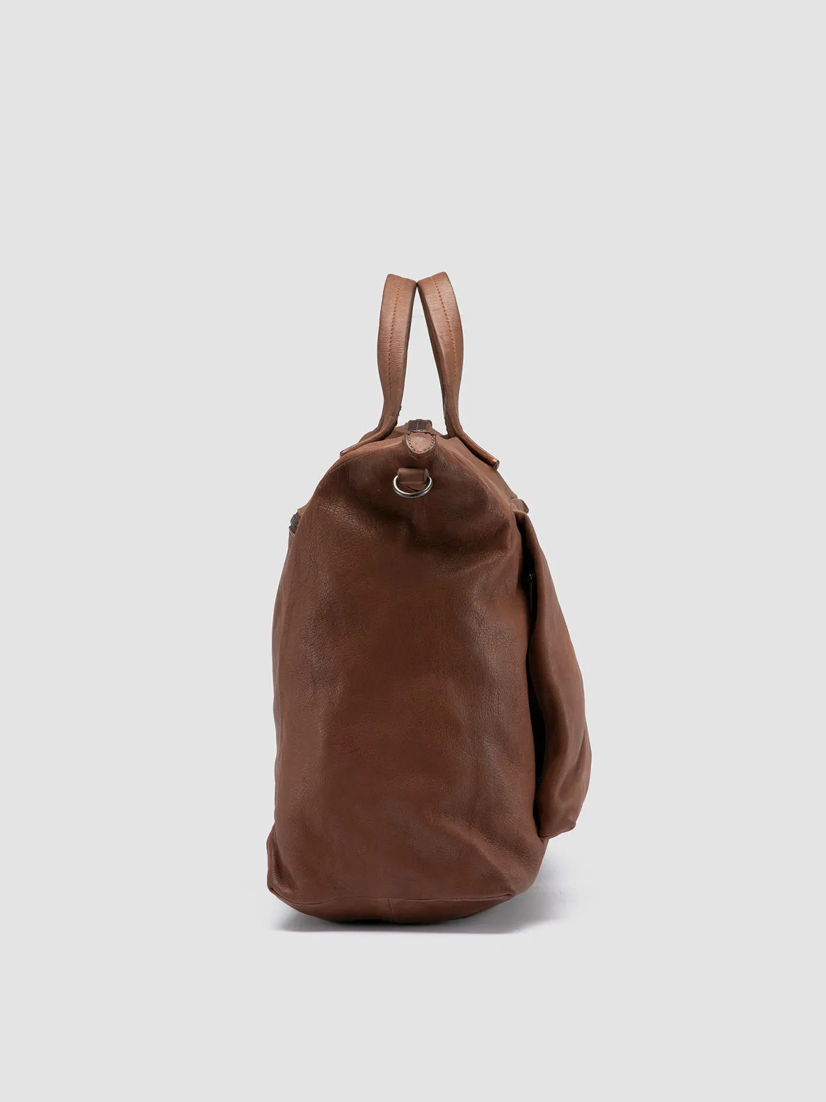 HELMET 044 - Brown Leather Weekender