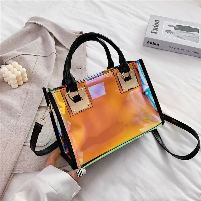 Holographic Transparent Tote Bags