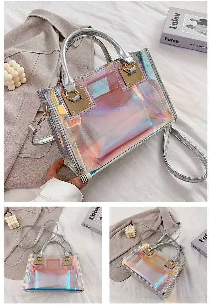 Holographic Transparent Tote Bags