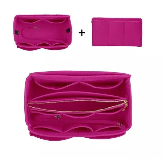 Hot Popular Multi-functional Women's Felt Cloth Makeup Organizer