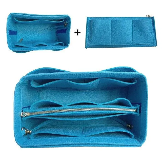 Hot Popular Multi-functional Women's Felt Cloth Makeup Organizer