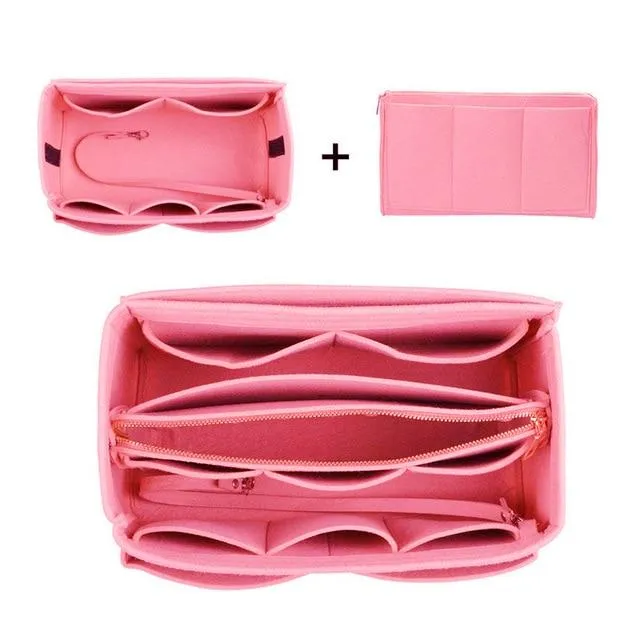 Hot Popular Multi-functional Women's Felt Cloth Makeup Organizer