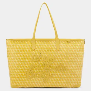 I Am A Plastic Bag Zipped Motif Tote