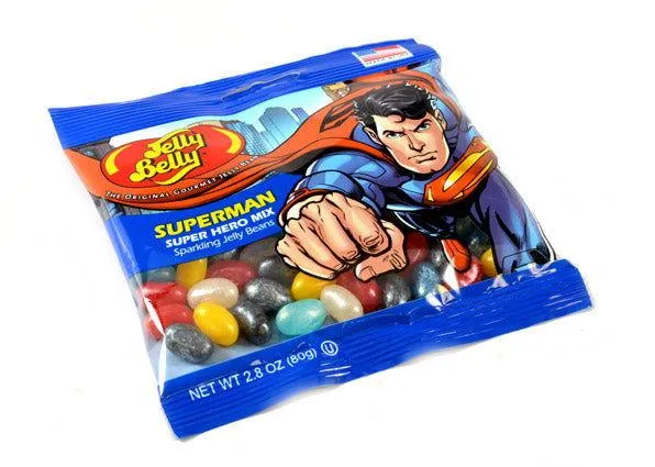 Jelly Belly Superman Super Hero Sparkling Jelly Beans Bags