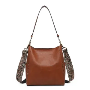 JEN & CO PENNY BUCKETBAG BROWN