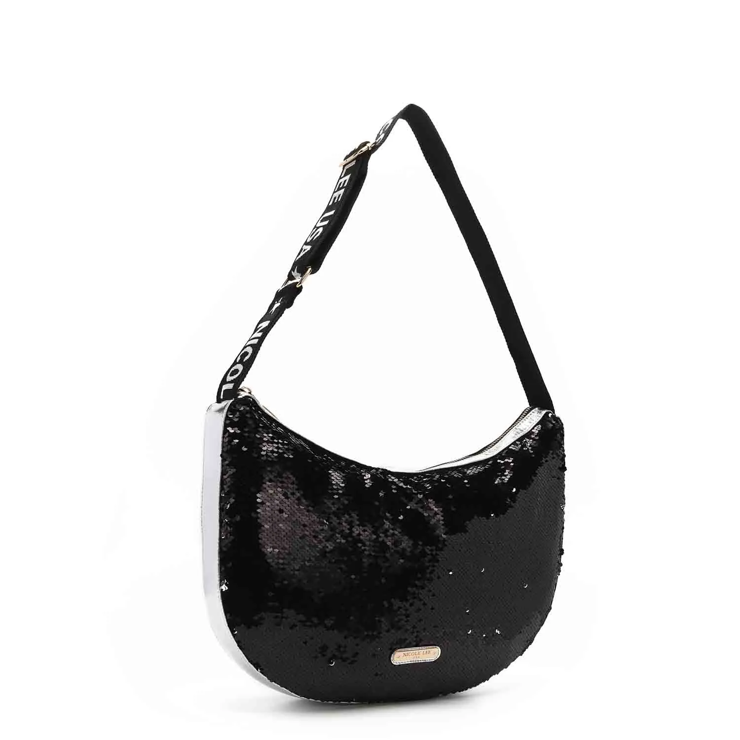 LARGE SEQUIN SHOULDER BAG