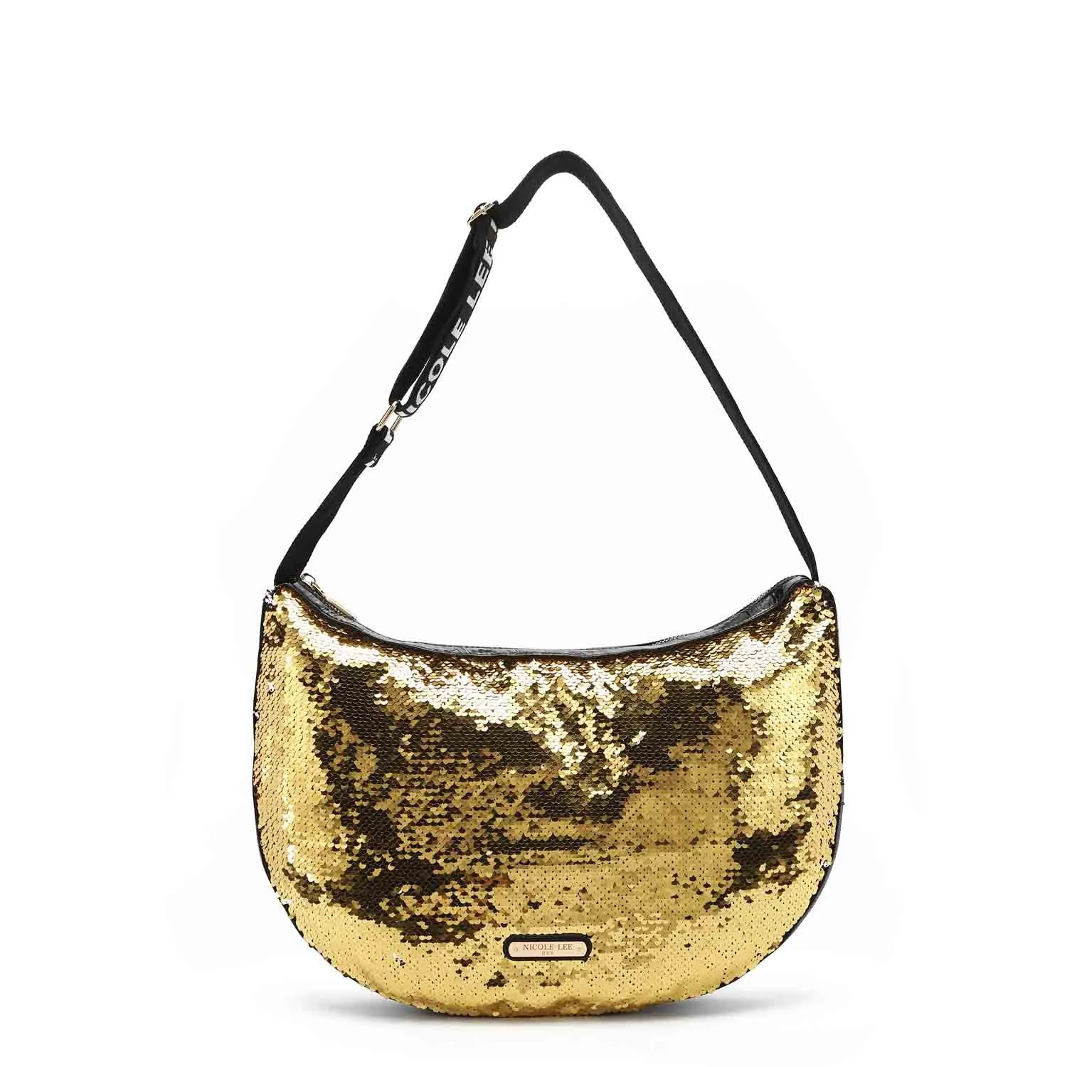 LARGE SEQUIN SHOULDER BAG