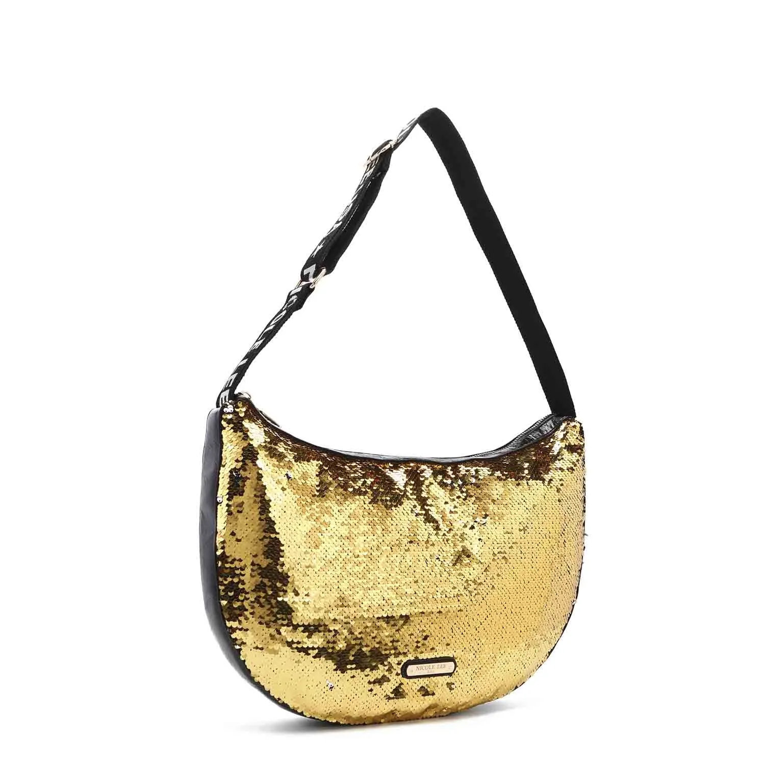 LARGE SEQUIN SHOULDER BAG