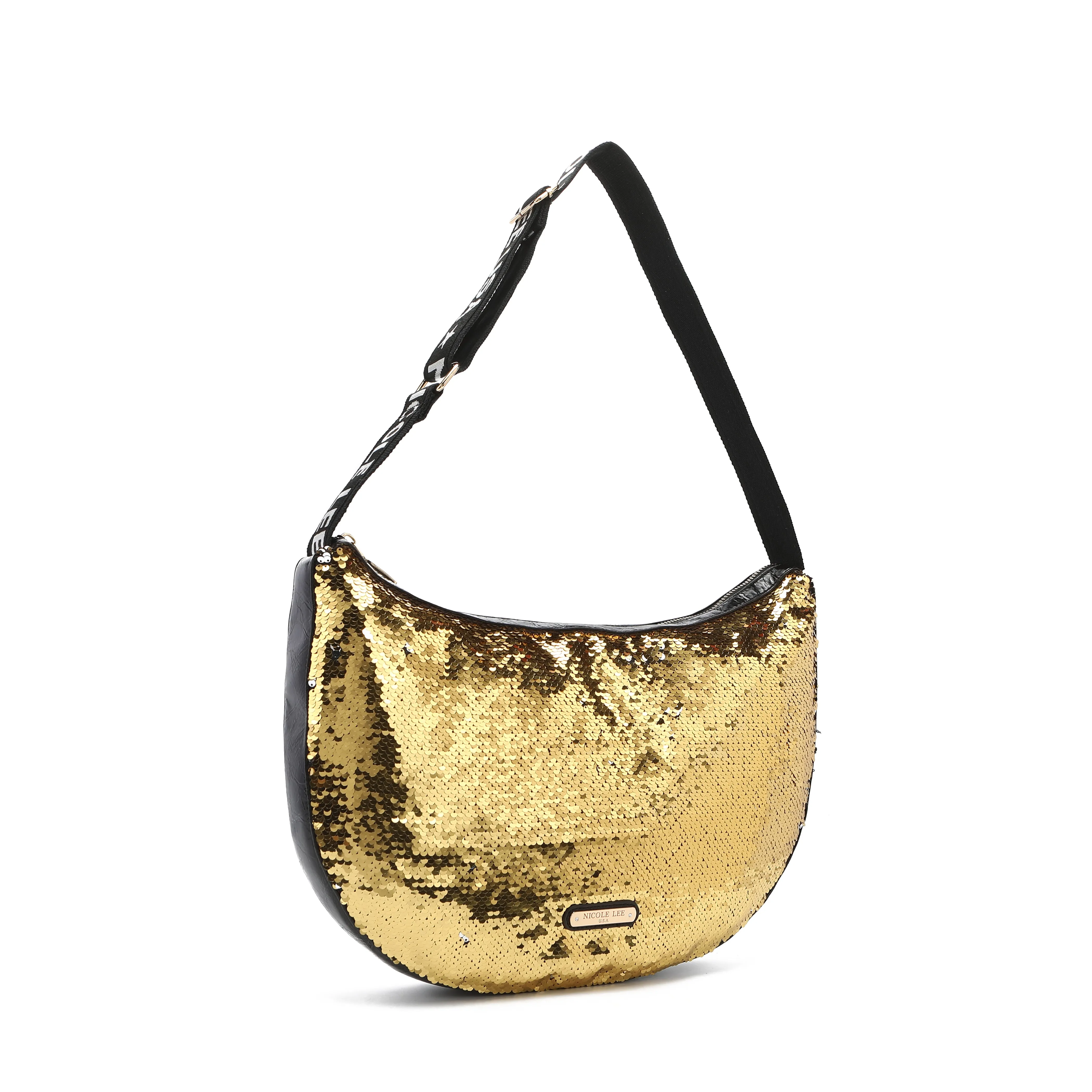 LARGE SEQUIN SHOULDER BAG