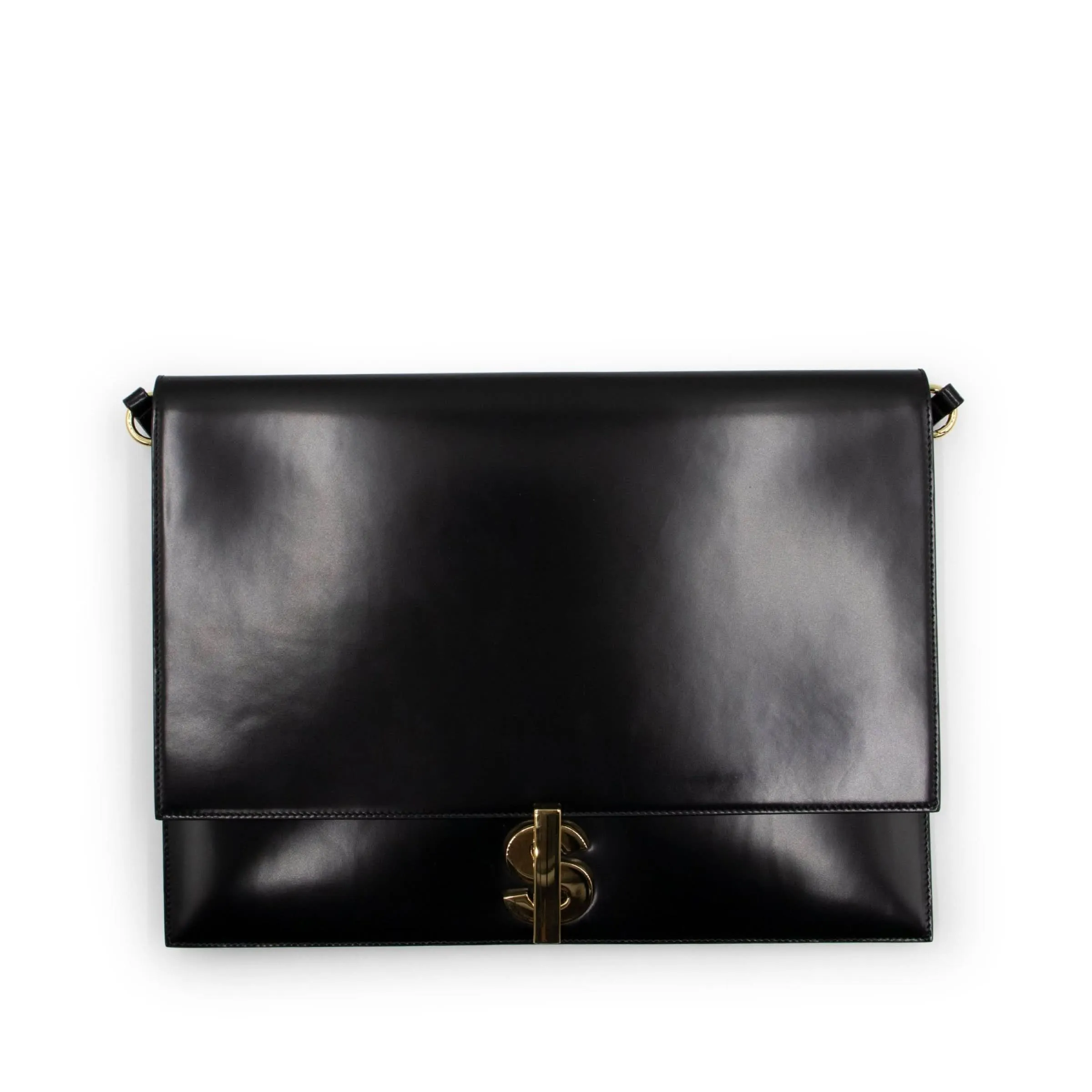 Logo Clutch in Black