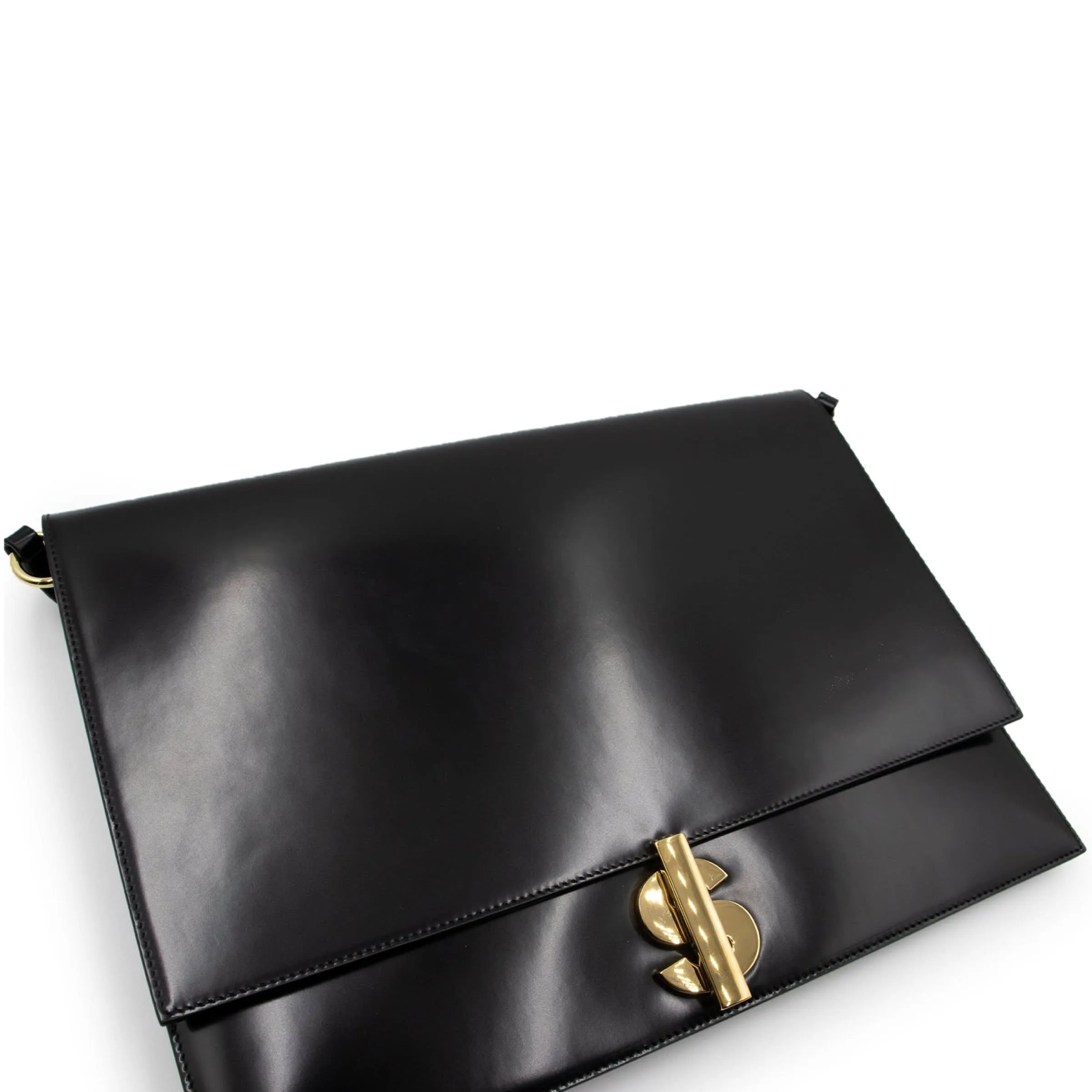 Logo Clutch in Black