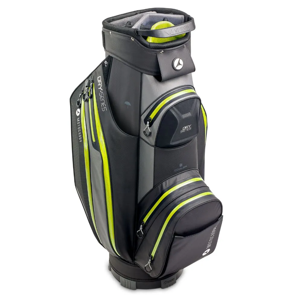 Motocaddy Dry Series Golf Cart Bag 2024 - Charcoal Lime